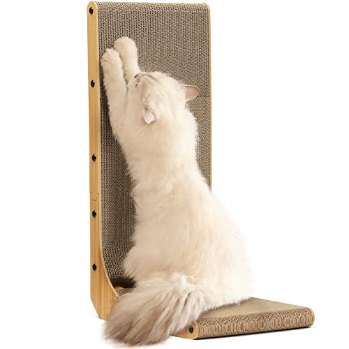 FUKUMARU L-shaped cardboard cat scratcher