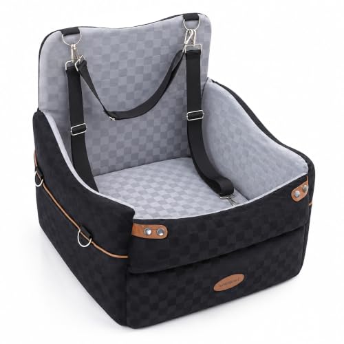 WOOCHPET grey small-pet booster car seat